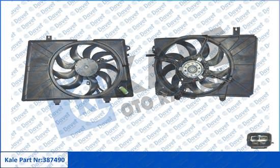 KALE 387490 Fan Motoru Davlumbazli Hyundai Getz 1.1 1.3 1.4 1.5 1.6 02>05 (12v 150w-2200rpm)